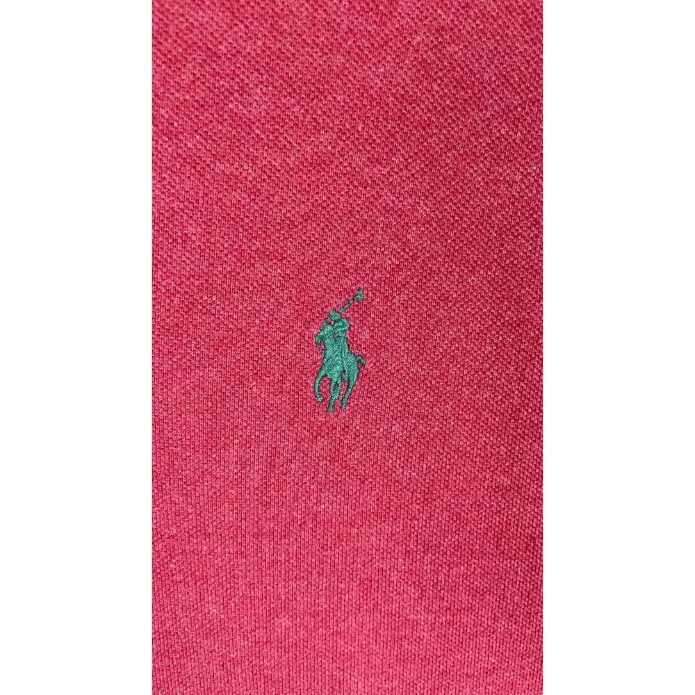 Ralph Lauren Polo Shirt‎ Mens Small Red Green Pony Logo Short Sleeve Casual